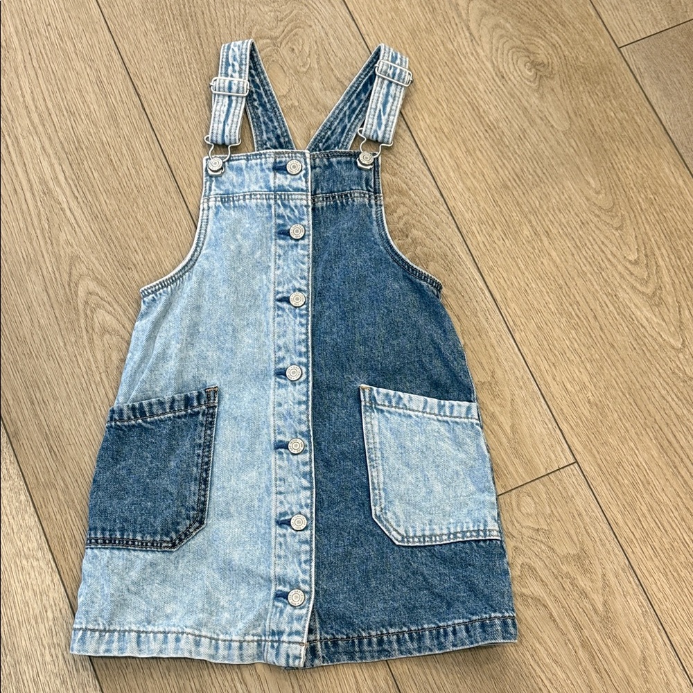 GapBaby Denim Button-Up Overall Dress